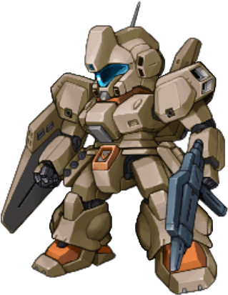 Jegan full-body art — Super Robot Wars 30