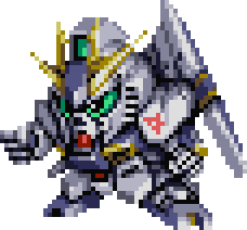 Nu Gundam full-body art — 4th Super Robot Wars
