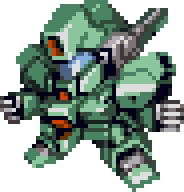 Jegan full-body art — 4th Super Robot Wars S (remake)