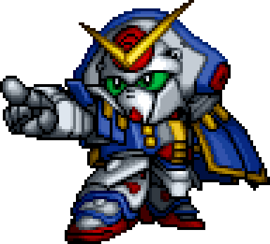 ガンダムローズS 機體全身 — 超級機器人大戰64