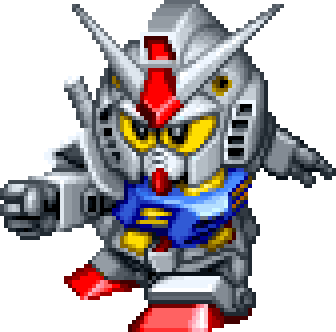 Gundam full-body art — Super Robot Wars 64