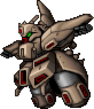 α・アジール 機体全身 — スーパーロボット大戦64