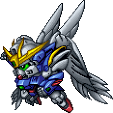 ウイングゼロカスタム full-body art — Super Robot Wars 64