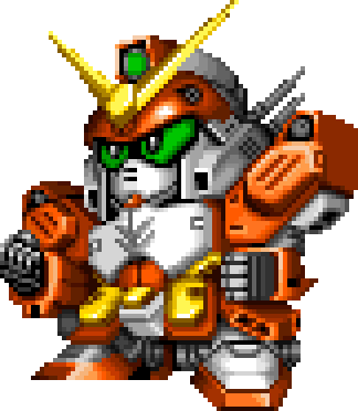 Gundam Heavyarms Custom full-body art — Super Robot Wars 64