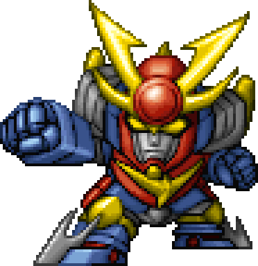 Daitarn 3 full-body art — Super Robot Wars 64