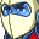 Duke face portrait — Super Robot Wars A