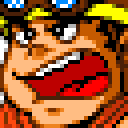 Musashi face portrait — Super Robot Wars A