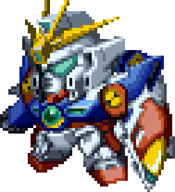 Wing Gundam Zero full-body art — Super Robot Wars Alpha