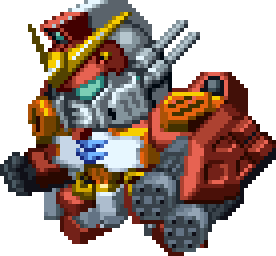 Gundam Heavyarms Custom full-body art — Super Robot Wars Alpha
