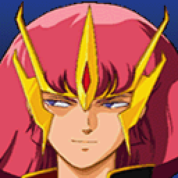 Haman face portrait — 2nd Super Robot Wars Alpha