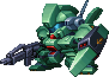Jegan full-body art — 3rd Super Robot Wars Alpha: To the End of the Galaxy