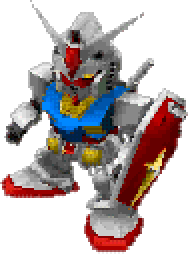 Gundam full-body art — Super Robot Wars Alpha for Dreamcast
