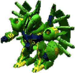 파라스아테네 기체 전신 — 슈퍼로봇대전 α for Dreamcast