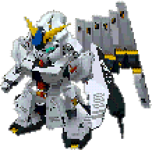 ν건담 HWS장착형 기체 전신 — 슈퍼로봇대전 α for Dreamcast