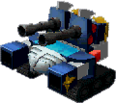 量産型ダイタンク full-body art — Super Robot Wars Alpha for Dreamcast