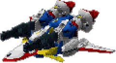 R-Wing full-body art — Super Robot Wars Alpha for Dreamcast