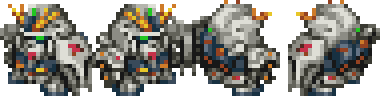 Nu Gundam map icon — Super Robot Wars Alpha Gaiden