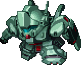 Jegan full-body art — Super Robot Wars Alpha Gaiden