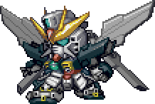 Gundam Double X full-body art — Super Robot Wars Alpha Gaiden