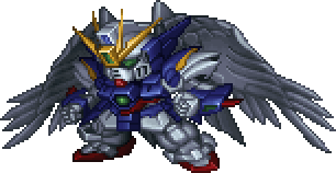 Wing Gundam Zero full-body art — Super Robot Wars A Portable (remake)