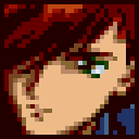 トロワ 顔グラフィック — スーパーロボット大戦COMPACT for WonderSwanColor (リメイク版)
