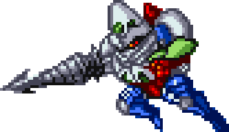 真ゲッター2 機体全身 — スーパーロボット大戦COMPACT for WonderSwanColor (リメイク版)