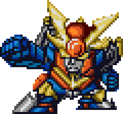 Daitarn 3 full-body art — Super Robot Wars Compact for WonderSwanColor (remake)