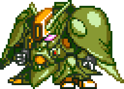 Queen Mansa full-body art — Super Robot Wars Compact for WonderSwanColor (remake)