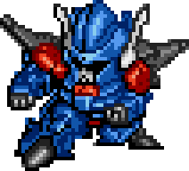 Bat-Shu full-body art — Super Robot Wars Compact for WonderSwanColor (remake)