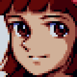 Sayaka face portrait — Super Robot Wars Complete Box (remake)