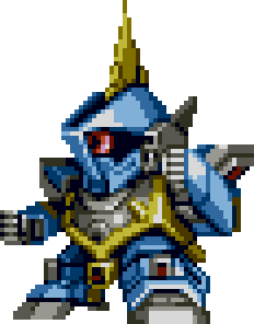 バーザム full-body art — Super Robot Wars Complete Box (remake)