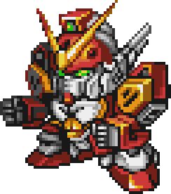 Gundam Heavyarms Custom full-body art — Super Robot Wars D