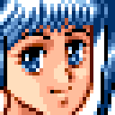 Mio Sasuga face portrait — Super Robot Wars EX