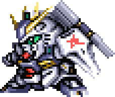 Nu Gundam full-body art — Super Robot Wars EX