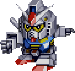 Gundam full-body art — Super Robot Wars F