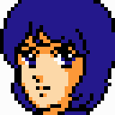 Kamille face portrait — 2nd Super Robot Wars (Famicom Mini) (port)