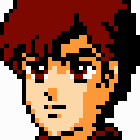 ジュドー 顔グラフィック — 第2次スーパーロボット大戦 (ファミコンミニ) (移植版)