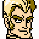 Buran face portrait — 2nd Super Robot Wars (Famicom Mini) (port)