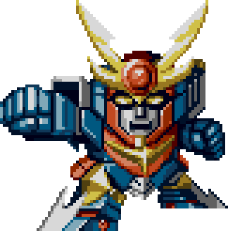 Daitarn 3 full-body art — Super Robot Wars F Final