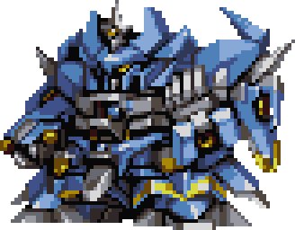 Granzon full-body art — Super Robot Wars F Final