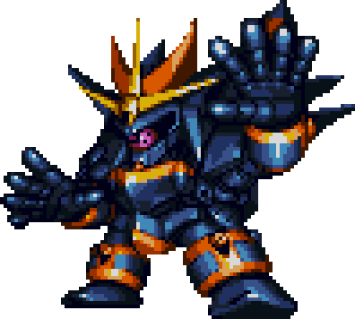 Gunbuster full-body art — Super Robot Wars F Final