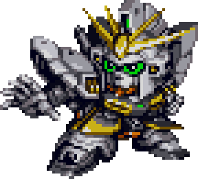 Gundam Sandrock Custom full-body art — Super Robot Wars F Final