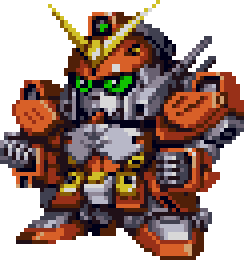 Gundam Heavyarms Custom full-body art — Super Robot Wars F Final