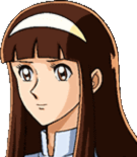 Sayaka face portrait — Super Robot Wars GC