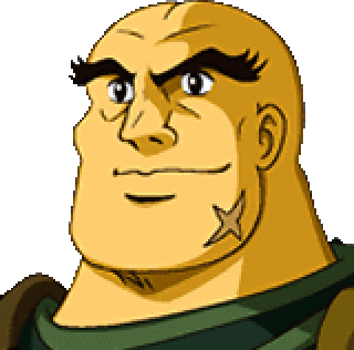 ガスコン face portrait — Super Robot Wars GC