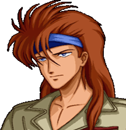 Ryo face portrait — Super Robot Wars Impact (remake)