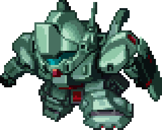 Jegan full-body art — Super Robot Wars Impact (remake)