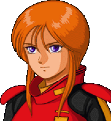 Ple Two face portrait — Super Robot Wars MX