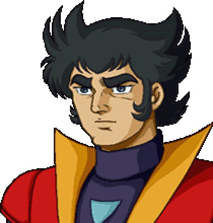Tetsuya face portrait — Super Robot Wars MX