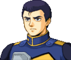 Dan face portrait — Super Robot Wars MX Portable (port)